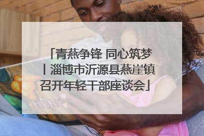 青燕争锋 同心筑梦丨淄博市沂源县燕崖镇召开年轻干部座谈会