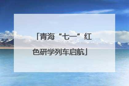 青海“七一”红色研学列车启航