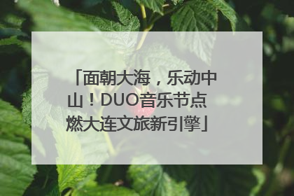 面朝大海，乐动中山！DUO音乐节点燃大连文旅新引擎