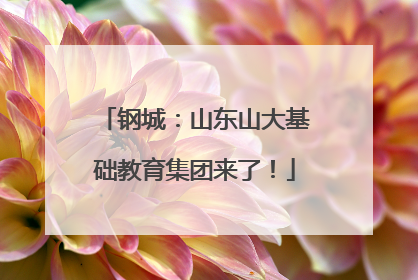 钢城：山东山大基础教育集团来了！