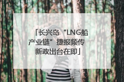 长兴岛“LNG船产业链”捷报频传 新政出台在即