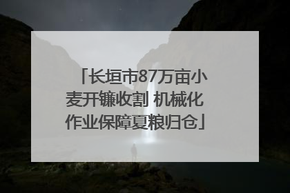 长垣市87万亩小麦开镰收割 机械化作业保障夏粮归仓