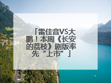 雷佳音VS大鹏！本周《长安的荔枝》剧版率先“上市”