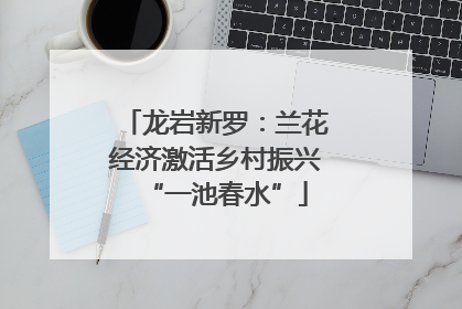 龙岩新罗：兰花经济激活乡村振兴“一池春水”