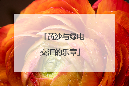 黄沙与绿电交汇的乐章
