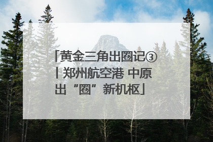 黄金三角出圈记③丨郑州航空港 中原出“圈”新机枢