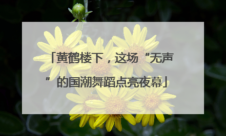 黄鹤楼下，这场“无声”的国潮舞蹈点亮夜幕