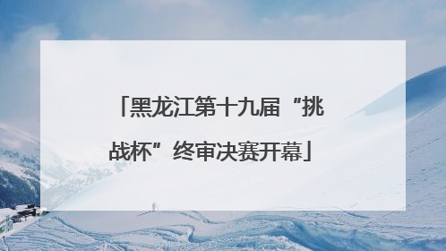 黑龙江第十九届“挑战杯”终审决赛开幕