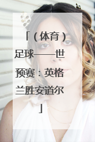 （体育）足球——世预赛：英格兰胜安道尔