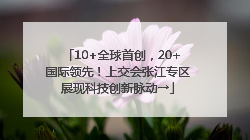 10+全球首创,20+国际领先!上交会张江专区展现科技创新脉动→