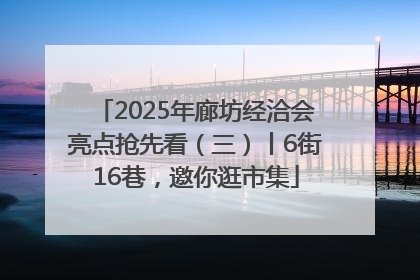 2025年廊坊经洽会亮点抢先看（三）丨6街16巷，邀你逛市集