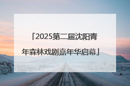 2025第二届沈阳青年森林戏剧嘉年华启幕