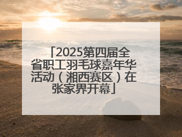 2025第四届全省职工羽毛球嘉年华活动（湘西赛区）在张家界开幕