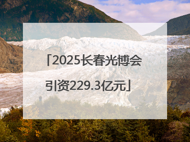 2025长春光博会引资229.3亿元