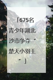 675名青少年湖北沙市争夺“楚天小羽王”