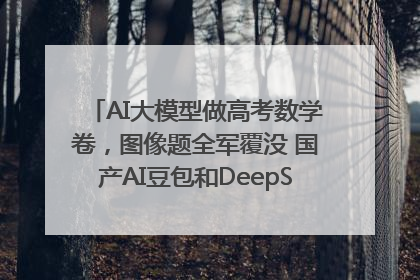 AI大模型做高考数学卷，图像题全军覆没 国产AI豆包和DeepSeek均得分144